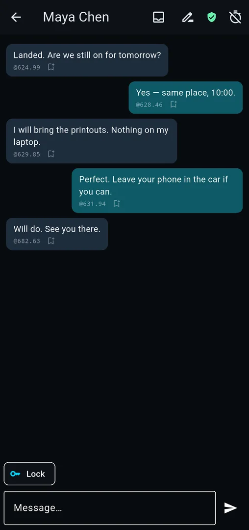 A one-to-one conversation with .beat timestamps