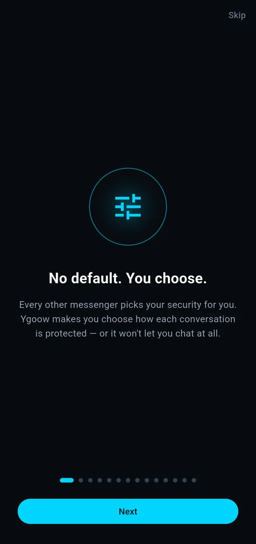 Tip: No default. You choose.